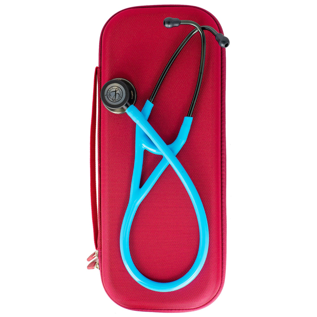 Borseta stetoscop (Etui stetoscop) Cardiology Rosu perlat