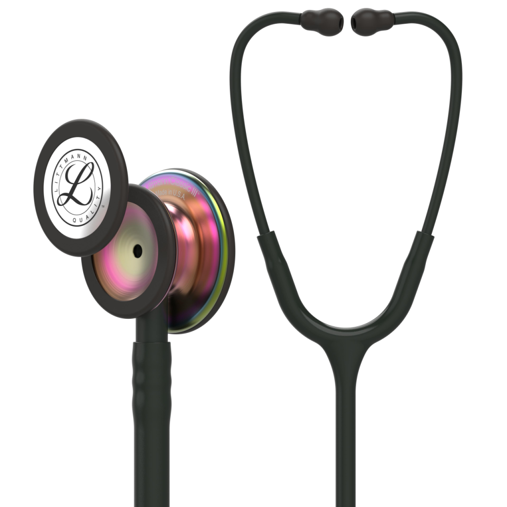 Stetoscop Littmann Classic III Negru cu capsula curcubeu 5870