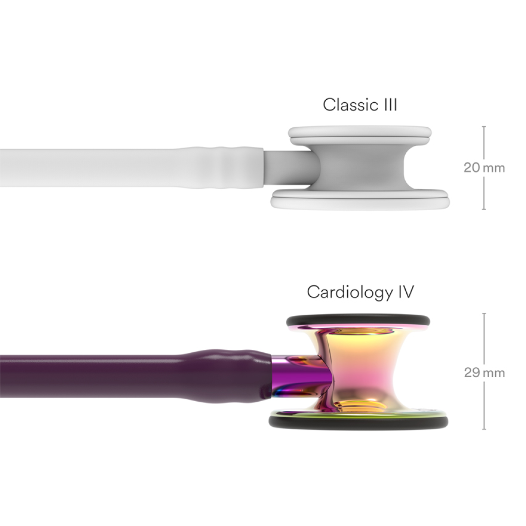 Stetoscop 3M Littmann Cardiology IV Plum capsula curcubeu finisaj oglinda 6239 capsula