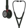 Pachet cardio - Stetoscop Littmann Cardiology IV Negru capsula neagra stem rosu 6200 + Borseta stetoscop Cardio Neagra